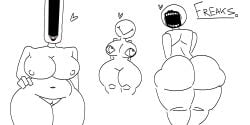 ferman horror horror_(theme) sketch digital_media_(artwork) digital_drawing_(artwork) freak freaky love_heart heart eyes eyes_on_body smiling smiling_at_viewer creepy scary scary_face stretched stretched_mouth faceless faceless_female lips 3girls female female_only women woman thick voluptuous voluptuous_female thick_thighs naked naked_female nude nude_female ass butt buttocks breasts tits boobs belly belly_button