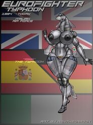 1girls 2018 aeromorph aircraft airplane anthro areola asia_dalla_valle ass big_breasts big_butt bottomless breasts british_flag brown_eyes clothed clothing emblem female female_only german_flag huge_breasts italian_flag jet living_aircraft living_machine machine navel nipples nude original pussy renthedragon sign smile solo spanish_flag standing thick_thighs union_jack voluptuous wide_hips wings