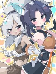 huntress terun from the battle cats by konpee