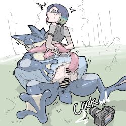 greninja from pokemon by pizzlet