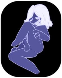 2018 albino anus ass blue_skin deltarune human human_only male male_only mammal nude penis rouxls_kaard simple_background spread_legs spreading video_games