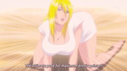 1girls 2d all_fours animated animated_gif blonde_hair blue_eyes blush breasts busty canon_genderswap cleavage female female_only gif jiggle naruko naruto rule_63 sexy_no_jutsu solo uzumaki_naruto voluptuous whisker_markings