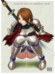 azasuke clothing monster_hunter panties peeing tagme urinating
