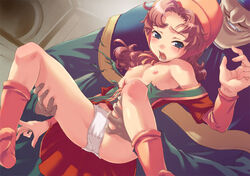 clothing dragon_quest dragon_quest_vii dress flat_chest maribel panties tagme tomose_shunsaku torn_clothes