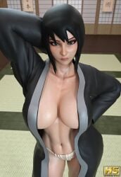 1girls 3d big_ass big_breasts breasts female hagiwara_studio huge_ass huge_breasts large_breasts mature_female milf naruto naruto_(series) naruto_shippuden shizune tagme wide_hips