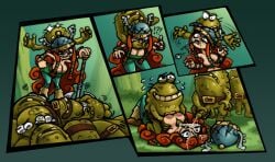 axe balls barbara_(rayman) barbarian barbarian_helm barbarian_woman big_boobs big_breasts big_tits boobjob boobs_out breastjob breasts_out clothed_female cum_in_eye cum_in_hair cum_in_mouth cum_on_face curly_hair deafeated freckles freckles_on_breasts freckles_on_face fur_boots game_over gloating group_rape guro gurochanop handjob knocked_out lifeless_eyes lineup neck_snap necrophilia ponytails post_fight rape rayman_(series) rayman_legends red_hair red_head snapped_neck sneak_attack snuff stiches tears_in_eyes titjob tits_out toad_(rayman_legends) winged_helmet