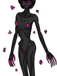 areolae breasts enderman enderwoman female female_focus female_only minecraft nude_female self_upload vagina