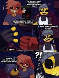anthro anthro_on_anthro bassilixxx23 comic critters_(poppy_playtime) dogday dogday_(poppy_playtime) icky_licky_(poppy_playtime) nightmare_critters poppy_playtime poppy_playtime_(chapter_3) poppy_playtime_(chapter_4) smiling_critters