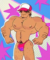 ass ass bara big_ass big_breasts big_butt breasts bulge cody_lane dc dc_super_hero_girls exposed_breasts gay hair hawkman huge_breasts huge_butt male muscular provocative pubic_hair solo