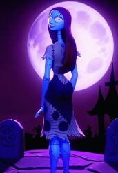 ai_generated big_breasts curvy_figure disney doll looking_at_viewer nightmare_before_christmas red_hair sally_(the_nightmare_before_christmas) solo stitches the_nightmare_before_christmas touchstone