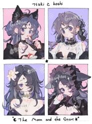 animal collared female forehead guanfive highres holding maid non-web_source upper watermark