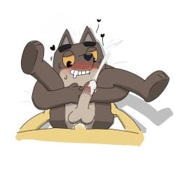 1:1 anal anal_sex anonymous_artist balls bodily_fluids canid canine canis cum cum_in_ass cum_inside dreamworks duo erection genital_fluids genitals male male/male mammal mr.wolf_(the_bad_guys) penetration penis the_bad_guys wolf