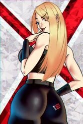 1girls 2020s 2025 ass ass_focus big_ass big_breasts black_queen blonde_hair blue_eyes emma_frost emma_frost_(fortnite) female female_focus female_only fortnite looking_down marvel marvel_comics setsunak standing white_queen