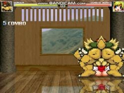 1boy 1girls animated ass bowser cum cum_in_pussy cum_inside doggy_style female horns koopa longer_than_one_minute m.u.g.e.n male mario_(series) missionary_position penis pixel_art sex sprite super_mario_bros. suwako_moriya tagme touhou video