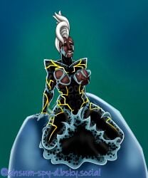 african african_female ahe_gao ahe_gao ahegao_face ahsum_spy-d breasts bush corruption dark-skinned_female dark_skin ebony female female_focus female_only marvel marvel_comics nude nude_female original_design ororo_munroe penetration pussy slime solo solo_female solo_focus storm_(x-men) symbiote symbiote_host symbiote_takeover tentacle tentacle_in_pussy tentacle_penetration white_hair x-men