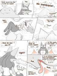 ... 1girls 2boys anthro areolae arms_behind_back big_ears blindfold blush bondage bound braixen breasts canine comic crocodiler_owen ditto eyelashes female fox furry hud imminent_oral interspecies lucario male microphone nintendo nipples nude on_back oral partially_colored paws pokemon pokemon_(species) pokemon_dppt pokemon_rgby pokemon_xy restrained sex_toy simple_background slime spikes standing straight text thick_thighs video_games wide_hips