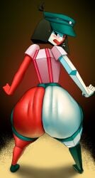 1girls 2025 2d 2d_(artwork) angry_face ass ass_clapping ass_focus big_ass big_butt blush butt_clapping dream_bbq ena ena_(dream_bbq) ena_(series) female female_focus female_only huge_ass looking_back pear-shaped_figure pear_shaped pear_shaped_female skullkidsak thick_thighs twerk twerking two_tone_body wide_hips