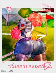 1boy banette book cheerleader din_(artist) huge_ass hyper male razz_(halfdaft) skirt tagme