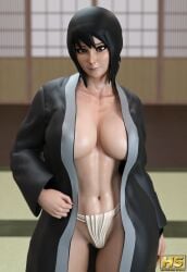 1girls 3d big_ass big_breasts breasts female hagiwara_studio huge_ass huge_breasts large_breasts mature_female milf naruto naruto_(series) naruto_shippuden shizune tagme wide_hips