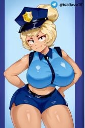 ai_generated bibilove18 charlie_(brawl_stars) policewoman