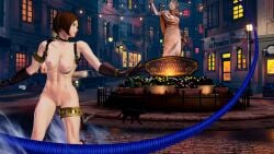3d gloves king_of_fighters king_of_fighters_xv mod nude_mod short_hair snk tagme whip whip_(kof)