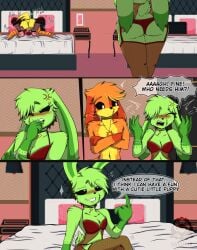 anthro anthro_on_anthro bassilixxx23 bobby_bearhug comic critters_(poppy_playtime) dogday dogday_(poppy_playtime) hoppy_hopscotch hoppy_hopscotch_(poppy_playtime) kickinchicken kickinchicken_(poppy_playtime) poppy_playtime poppy_playtime_(chapter_3) smiling_critters