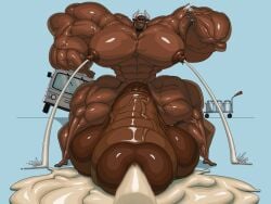abs animal_genitalia animal_penis anthro balls biceps big_balls big_muscles big_pecs big_penis blue_background bodily_fluids bovid bovine bow_tie brown_balls brown_body brown_fur brown_nipples brown_penis cart clothing container crushed_can crushed_object crushing_object cum cumming_at_viewer danny_duffy drooling ejaculation equine_genitalia equine_penis excessive_cum excessive_genital_fluids eyebrows feet foreskin fur genital_fluids genitals glans hat hat_only headgear headgear_only headwear headwear_only hi_res huge_balls huge_cock huge_muscles huge_pecs humanoid_feet humanoid_genitalia humanoid_penis hybrid_genitalia hybrid_penis hyper hyper_balls hyper_cum hyper_genitalia hyper_muscles hyper_pecs hyper_penis lactating looking_at_viewer male male_lactation mammal masculinity milk milk_churn milk_container milk_everywhere milk_float mostly_nude muscular muscular_anthro muscular_arms muscular_legs muscular_male muscular_thighs nipples nude nude_anthro orgasm_face pecs penis plantigrade projectile_lactation saliva saltyjaguar simple_background sitting solo teeth thick_arms thick_neck thick_penis toasting vein veiny_muscles veiny_penis