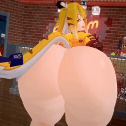 3d animated ass_focus bottom_heavy bouncing_ass daidaikon from_behind gif gigantic_ass hands_on_hips hyper_ass ju_fufu looking_back open_mouth shaking_ass smile smug thick_ass thick_thighs wide_hips zenless_zone_zero