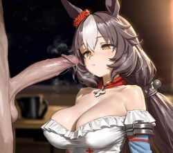 1girls ai_generated animal_ears anthropomorphization artist_request eyes female hair legs skin tagme umamusume umamusume_pretty_derby yamanin_zephyr_(umamusume) young
