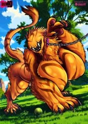 alien alien_girl alien_milf all_fours belt_collar ben_10 bluewolfartista breasts cartoon_network chain_leash chains chaquetrix collar complex_background female female_alien female_feral female_only feral feral_alien feral_milf huge_breasts large_breasts mature_female milf milftrix nipple_bulge nipples no_eyes orange_hair smile tail vulpimancer wildmutt