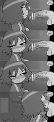 1futa 1girls balls bar_censor big_penis blowjob blush breasts censored clothed clothing cock_shock crap-man deepthroat deepthroat_no_hands dickgirl erect_penis erection fellatio female female_focus focus_on_penis freckles freckles_on_face fully_clothed futa_on_female futanari hard_on hearts_around_head huge_cock human hung imminent_fellatio imminent_oral intersex kim_pine large_penis monochrome mostly_clothed oral penis penis_awe penis_in_mouth penis_out roxanne_richter scott_pilgrim short_hair smooth_balls standing sucking_penis tomboy twitching veiny_penis