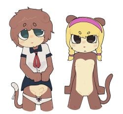 1boy aged_down billy_(max_design_pro) crudo_paul cub female hope_(max_design_pro) male max_design_pro maxdesignpro monkey penis pussy young