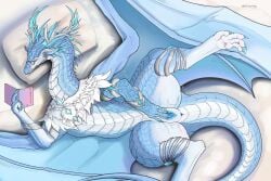 absurd_res bodily_fluids claws dragon female genital_fluids hi_res masturbation mythological_creature mythological_scalie mythology scalie solo vaginal_fluids vaginal_masturbation vaginal_penetration velkhana4396