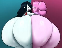 big_ass bubble_butt chipchell female huge_ass hyper_ass marceline princess_bubblegum tagme thick_thighs wide_hips