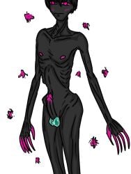 ender_pearl enderman femboy male male_focus male_nipples male_only minecraft nude_male penis self_upload