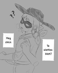 big_penis femboy gay goldeneyensfw hand_on_shoulder hard_cock inkling inkling_boy looking_back marin_(yonstar_studios) needly size_difference splatoon yonstar_studios