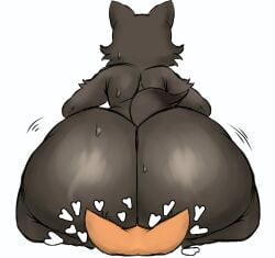 1_anothercat anothercat anthro big_ass brown_fur diane_foxington digital_drawing_(artwork) digital_media_(artwork) dreamworks facesitting fat_ass fox futanari heart intersex male male_facesitting mr._wolf_(the_bad_guys) orange_fur sitting_on_face submissive_intersex the_bad_guys universal_studios wolf