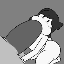 <1_second_video 1:1 1boy 1girls 2_frame_animation 2d 2d_(artwork) 2d_animation animated ass black_eyes blowjob breasts closed_eyes closing_eyes deepthroat digital_drawing_(artwork) digital_media_(artwork) gigantic_penis gray_hair greyscale jaiden_animations jaidenanimations jaidens_mom lynn_dittfach milf mp4 open_eyes scarecorrode shorter_than_10_seconds sucking sucking_penis tagme unfinished video youtube