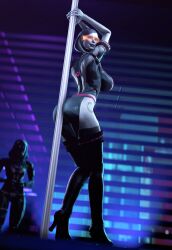 3d android big_ass curvy curvy_body edi female high_heels mass_effect pole_dancing sexbot stripper