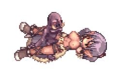 animated cum female monster monster_rape pixel_art purple_hair ragnarok_online stalker stalker_(ragnarok_online) white_background