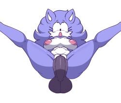 1boy anthro anus areola balls big_breasts big_penis female friday_night_funkin from_behind holding penis pussy sega sex sonic.exe sonic.exe_(series) sweat thick_ass wacky_(sonic.exe) worried