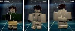 1boy 1male ass ballsack boy dick male male_only oc original_character roblox roblox_studio self_insert