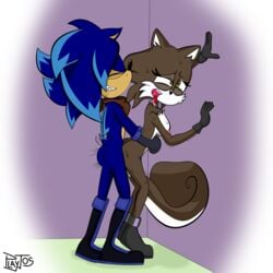 1boy 1girls ambiguous_penetration anthro furry hedgehog playjos sonic_(series) sonic_the_hedgehog tagme