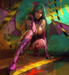 1girls breasts breasts_out capcom darkstalkers female female_only morrigan_aensland succubus tixnen