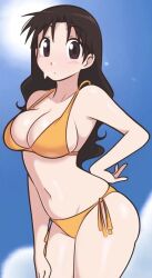 ai_generated azumanga_daiou beach bikini yukari_tanizaki