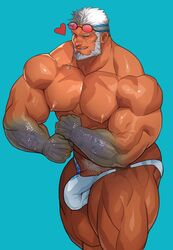 1boy aegir_(tokyo_afterschool_summoners) bara bulge flaccid kuromine_hiraya male male_only solo tokyo_afterschool_summoners yuatari