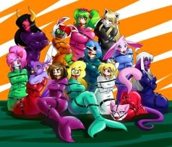 13girls andie ball_gag bondage bondage_outfit bound doopie_do_over female_only gag gooby_(super_planet_dolan) honeybits_(spd) ladybot melissa_morgan mimi_moppu mimi_up multiple_girls pandora_(spd) planet_dolan ramona_(spd) shima_luan snewpee_(planet_dolan) spiderweber sprincess_(spd) straitjacket super_planet_dolan youtube