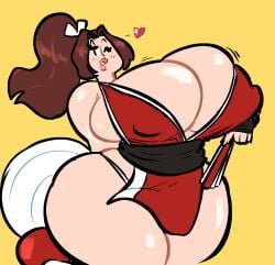 1girls breasts female gammanaut huge_breasts king_of_fighters mai_shiranui thick_thighs thighs