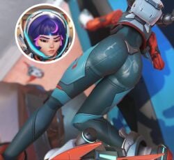 1girls 3d ass ass_focus female female_focus female_only juno_(overwatch) overwatch overwatch_2