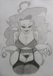 1girls 2d female female_only friday_night_funkin lingerie milf mommy_mearest mother rock64 tagme thong traditional_drawing_(artwork) watermark